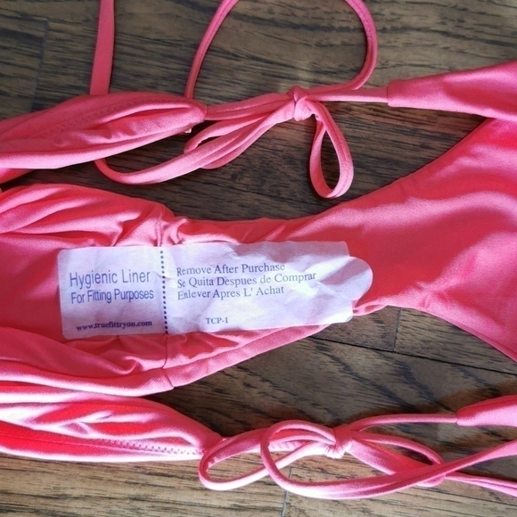 Victoria's Secret String Hipster Bikini Coral New XL - Picture 4 of 6